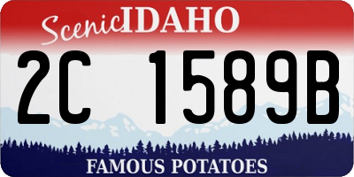 ID license plate 2C1589B