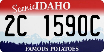 ID license plate 2C1590C