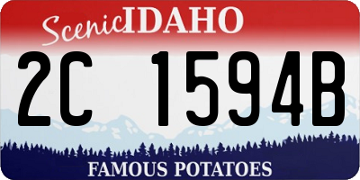 ID license plate 2C1594B