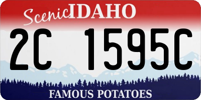 ID license plate 2C1595C