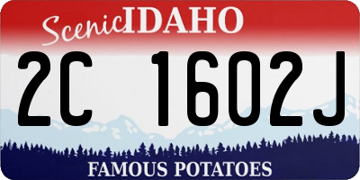 ID license plate 2C1602J
