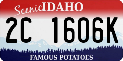 ID license plate 2C1606K