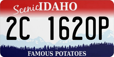ID license plate 2C1620P