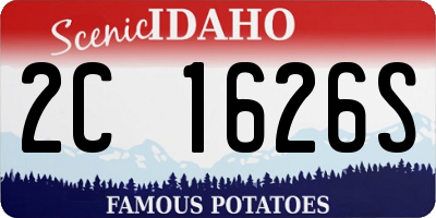 ID license plate 2C1626S