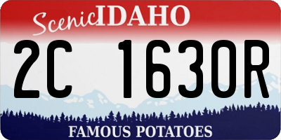 ID license plate 2C1630R