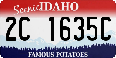 ID license plate 2C1635C