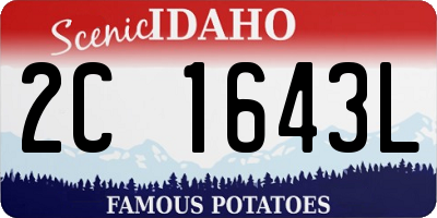 ID license plate 2C1643L