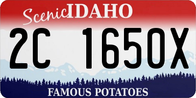 ID license plate 2C1650X