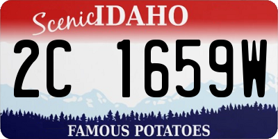 ID license plate 2C1659W