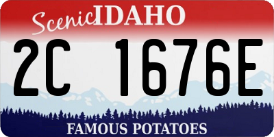 ID license plate 2C1676E