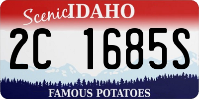 ID license plate 2C1685S