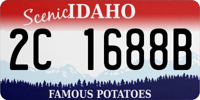 ID license plate 2C1688B