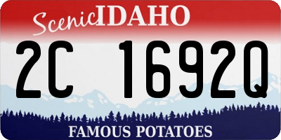 ID license plate 2C1692Q