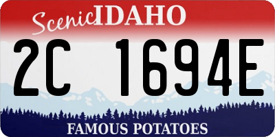 ID license plate 2C1694E