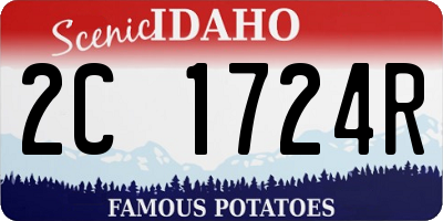 ID license plate 2C1724R