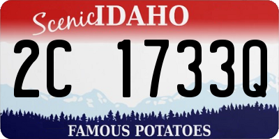 ID license plate 2C1733Q