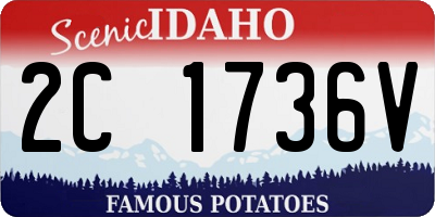 ID license plate 2C1736V