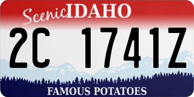 ID license plate 2C1741Z