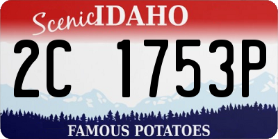 ID license plate 2C1753P