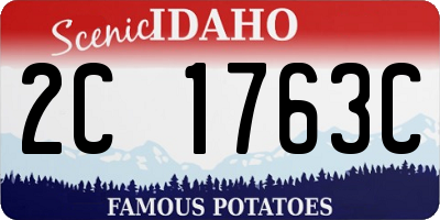 ID license plate 2C1763C