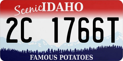 ID license plate 2C1766T