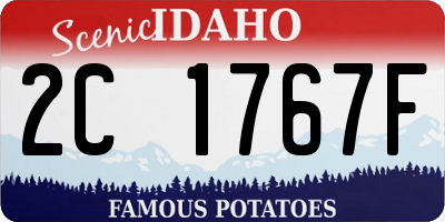 ID license plate 2C1767F