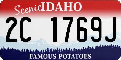 ID license plate 2C1769J