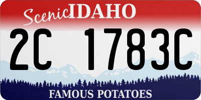 ID license plate 2C1783C