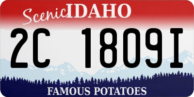 ID license plate 2C1809I