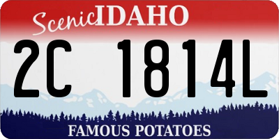 ID license plate 2C1814L