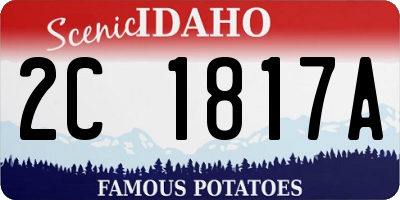 ID license plate 2C1817A