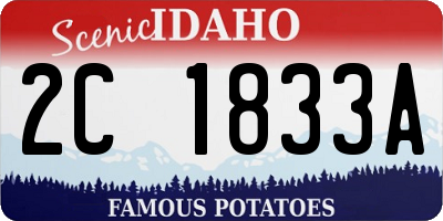 ID license plate 2C1833A