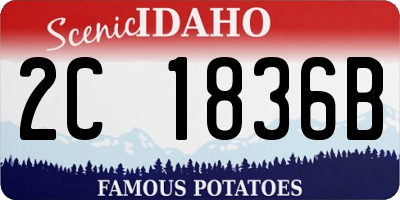 ID license plate 2C1836B