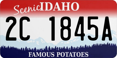 ID license plate 2C1845A