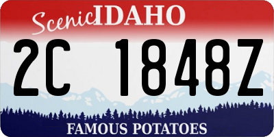 ID license plate 2C1848Z