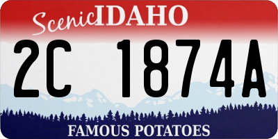 ID license plate 2C1874A