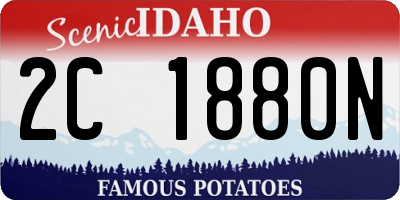 ID license plate 2C1880N