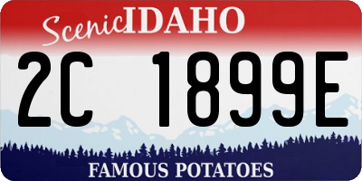 ID license plate 2C1899E