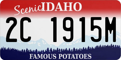ID license plate 2C1915M