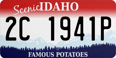 ID license plate 2C1941P