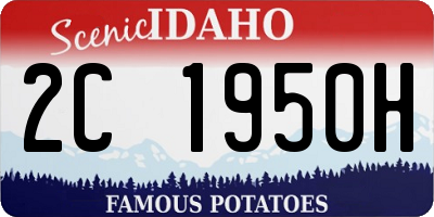 ID license plate 2C1950H