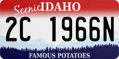 ID license plate 2C1966N