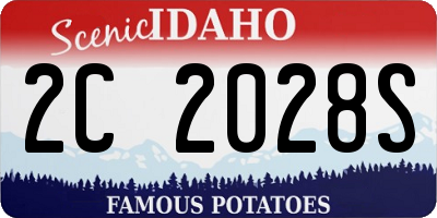 ID license plate 2C2028S