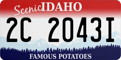 ID license plate 2C2043I