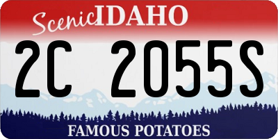 ID license plate 2C2055S