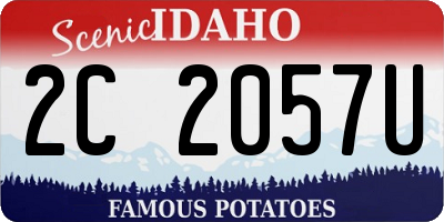 ID license plate 2C2057U
