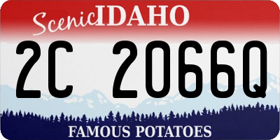 ID license plate 2C2066Q