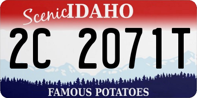 ID license plate 2C2071T