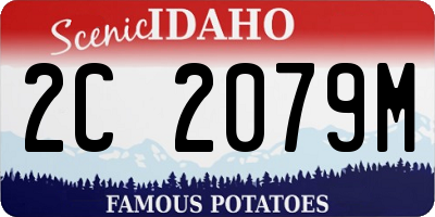 ID license plate 2C2079M