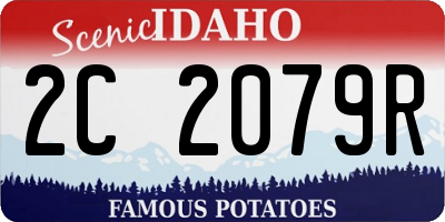 ID license plate 2C2079R